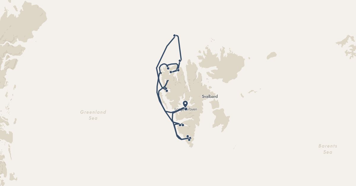 TravelMap itinerary: driving, hx expedition in Norway (Europe)